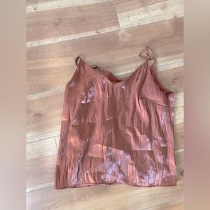 Shiny tank blouse